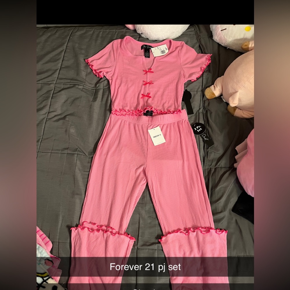 Forever 21 Pink Pajama Set